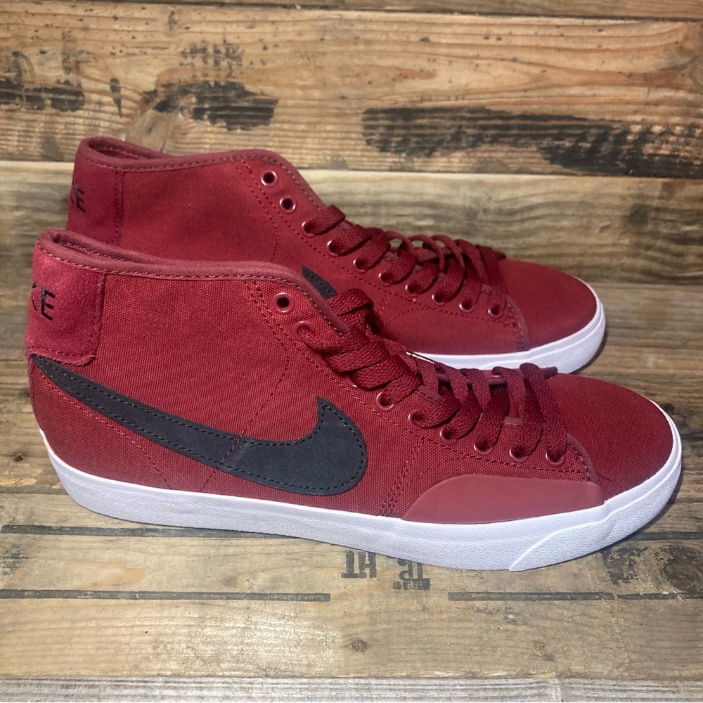 Nike SB Blazer Court Mid Maroon Black FB1378-604 Multiple sizes men’s/womens - Picture 2 of 9
